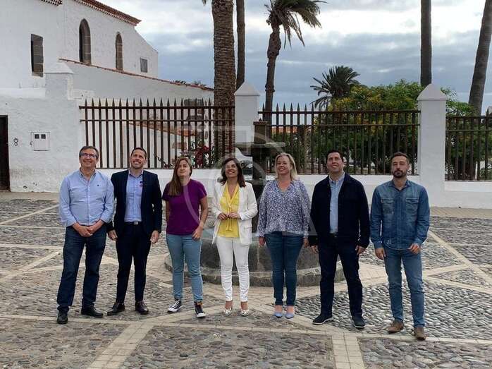 Los candidatos de los partidos con representación en la plaza de San Francisco (Foto TA)